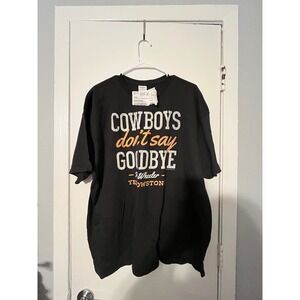 Yellowstone Rip Wheeler Cowboys Dont Say Goodbye Graphic T-Shirt Black 2XL NEW